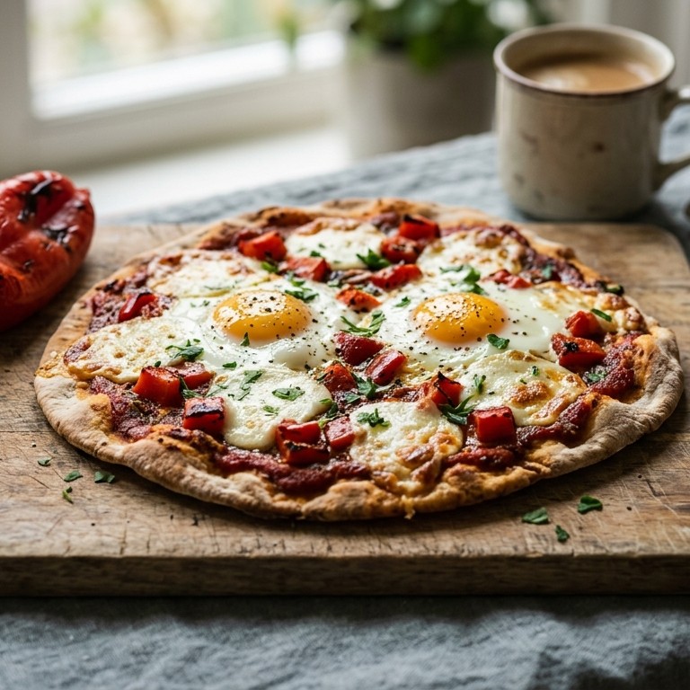 Ontbijtpizza