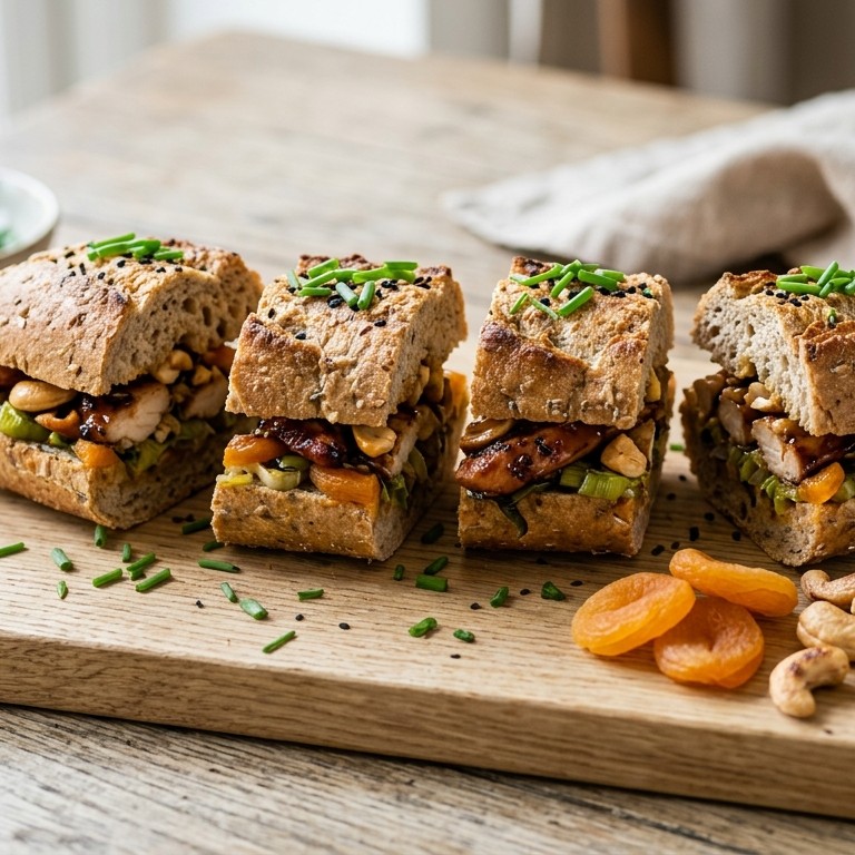 Oosters gevuld stokbrood met kip