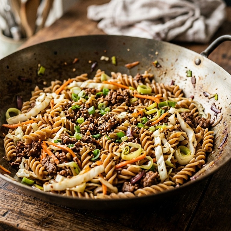 Oosterse pasta (voor sporters, redelijk gezond)