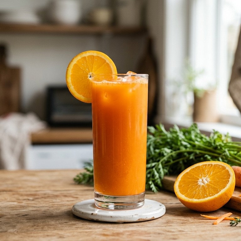 Oranje boven met hulp van de sapcentrifuge