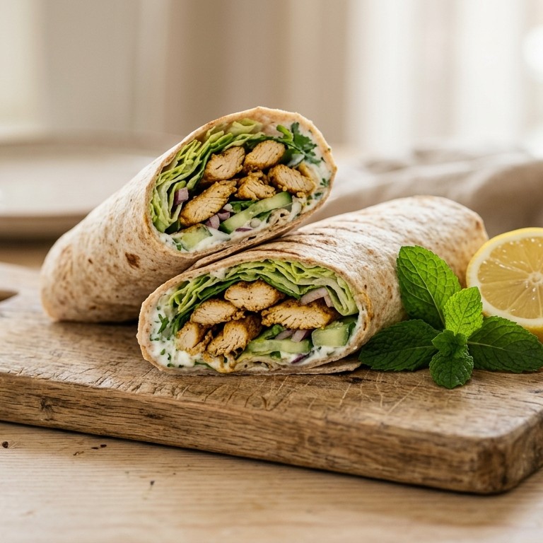 Oriëntaalse kalkoenwrap