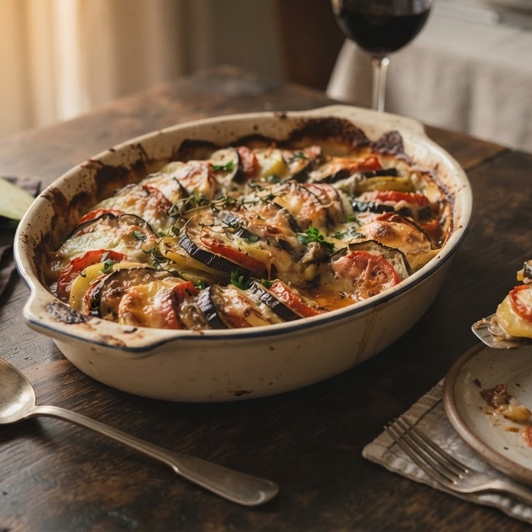 Ovenschotel met aubergine
