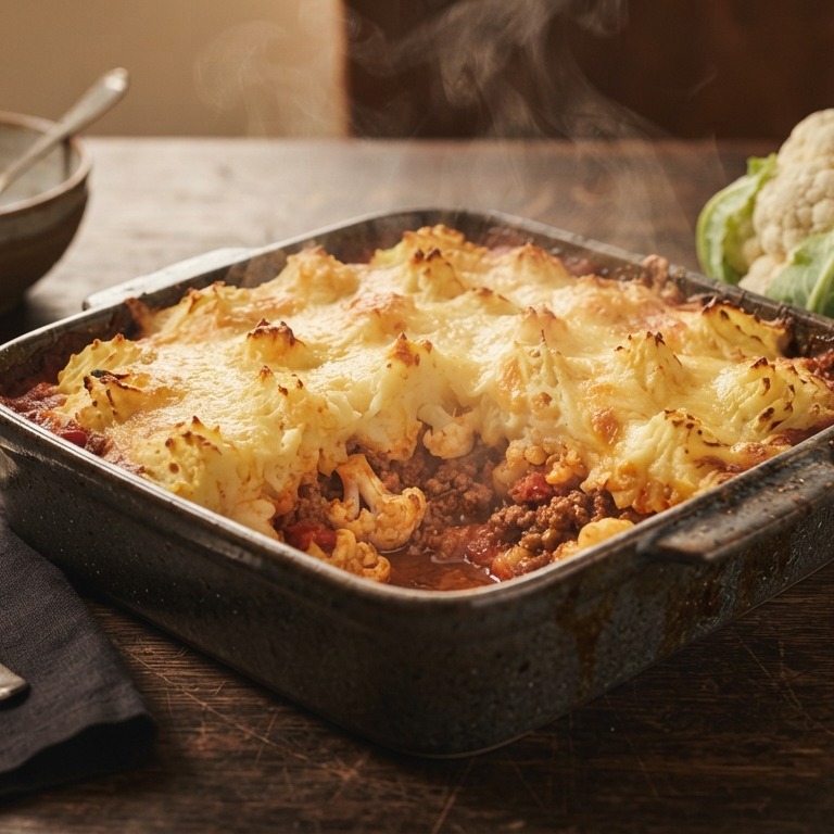 Ovenschotel met bloemkool & gehakt