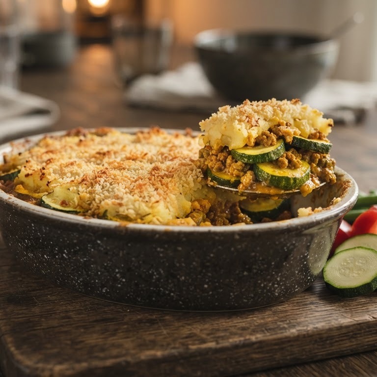 Ovenschotel met courgette en gehakt