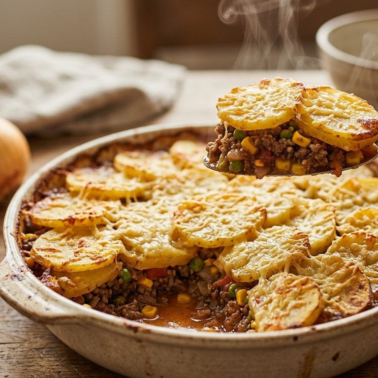 Ovenschotel met gehakt en aardappelen