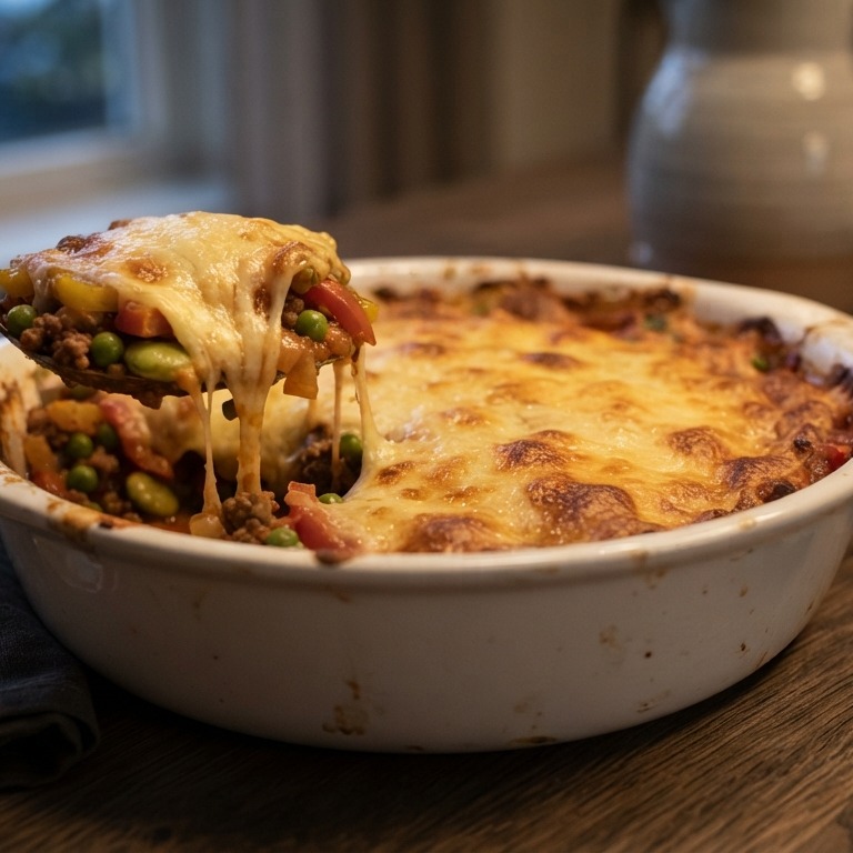 Ovenschotel met gehakt en groente
