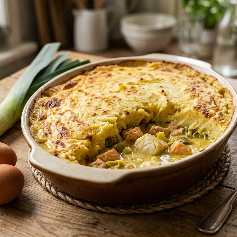 Ovenschotel met vis