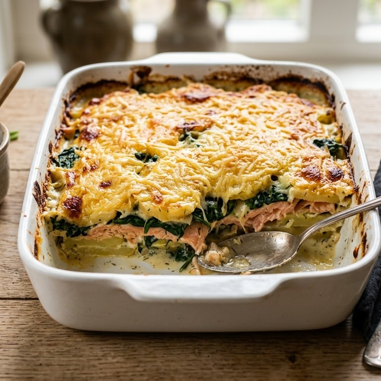 Ovenschotel met zalm