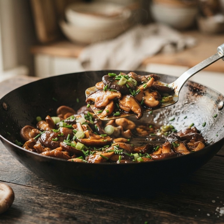 Paddenstoelen uit de wok