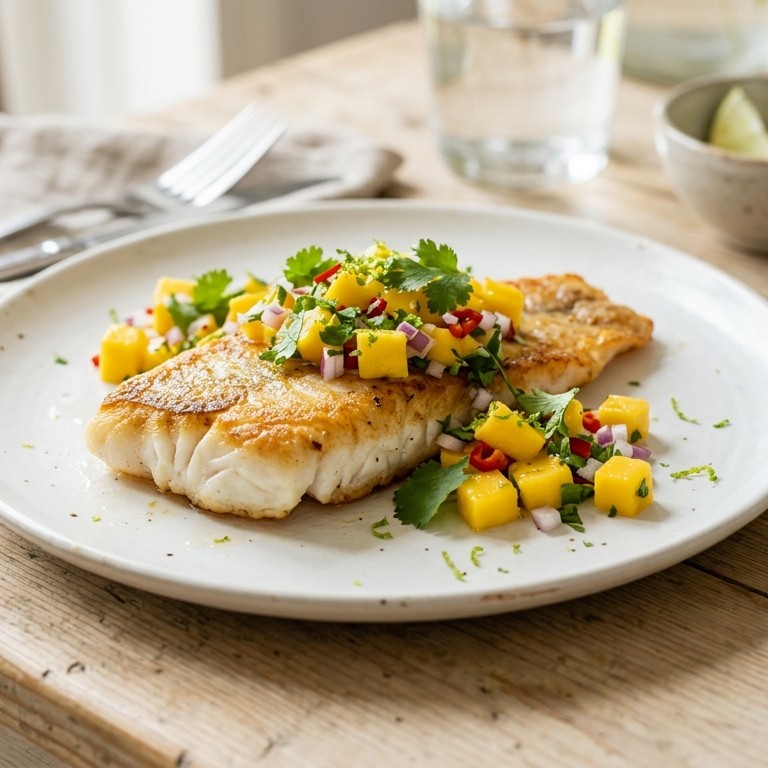 Pangasiusfilet met mangosalsa