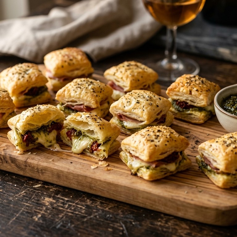 Panini bladerdeeghapjes