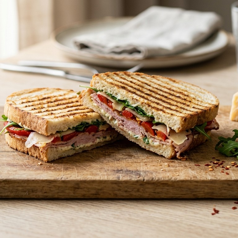 Panini met ham en paprika