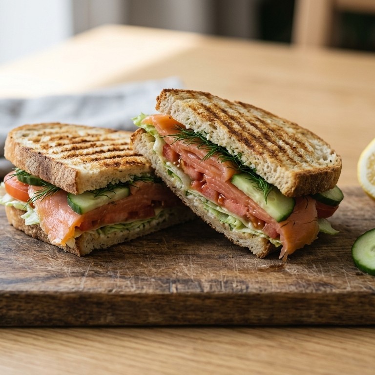 Panini met zalm