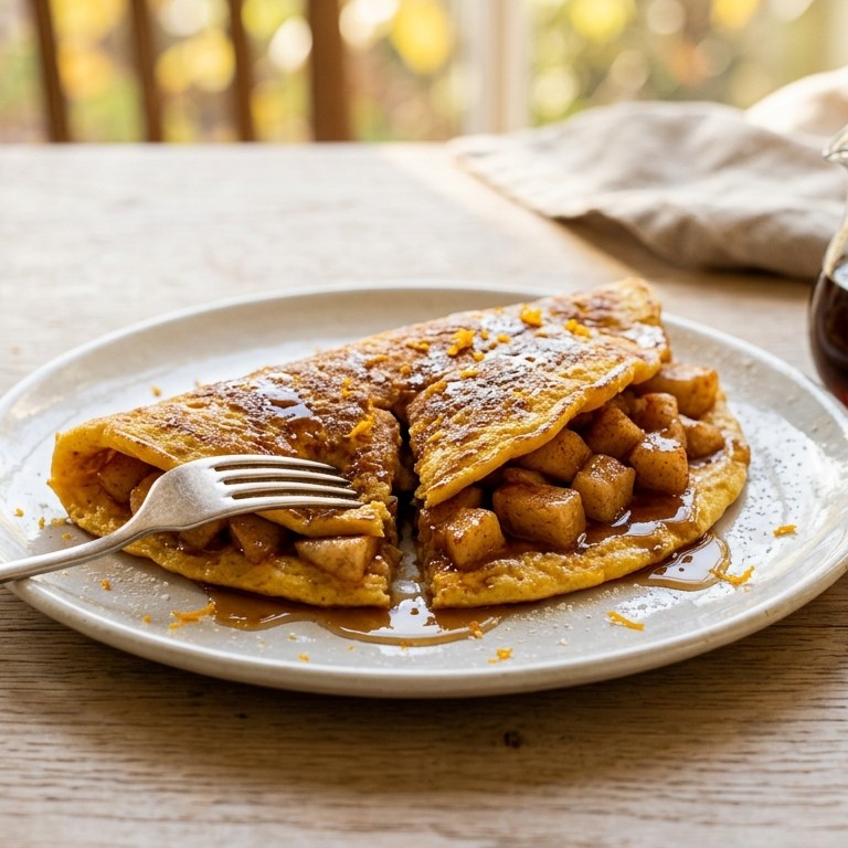 Pannenkoek met appelvulling