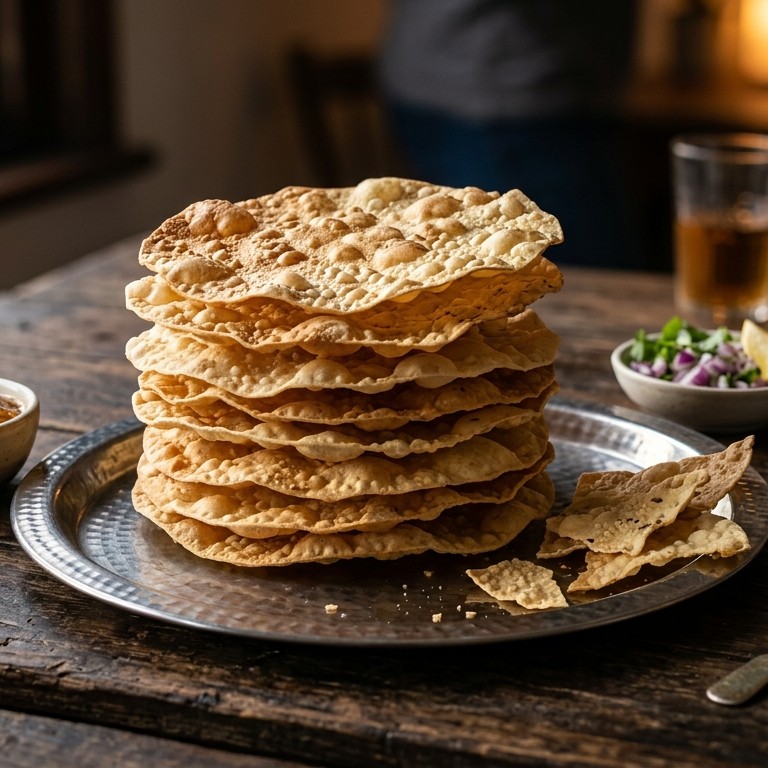 Pappadums (linzenkoek)