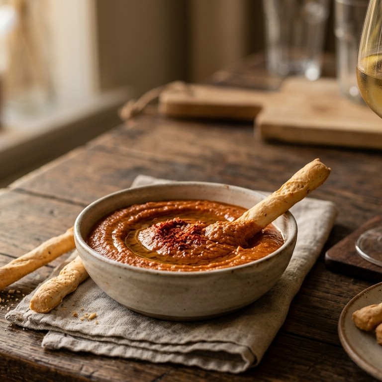 Paprika-amandeldip