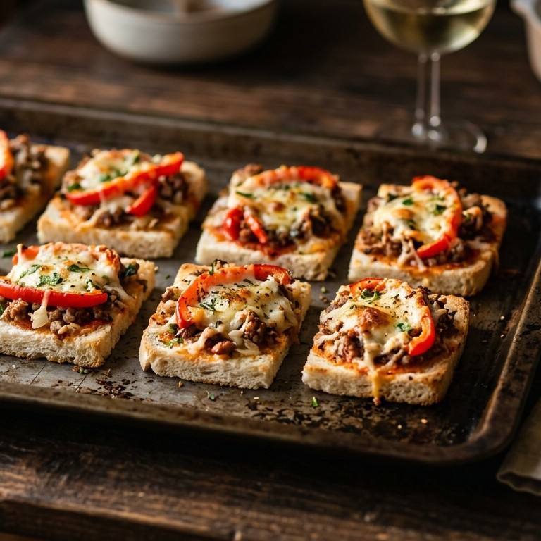 Paprika-gehaktpizza