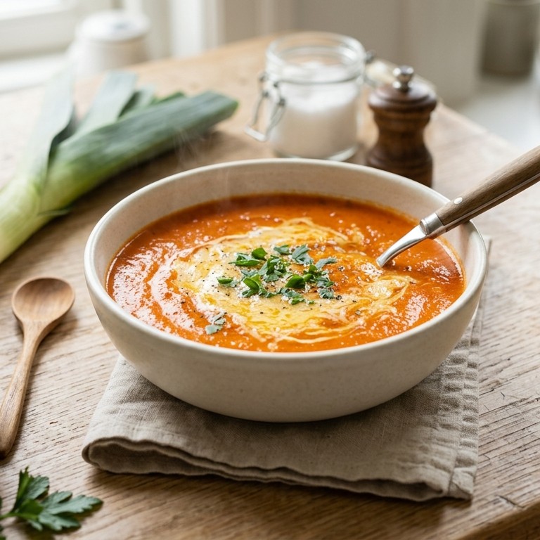 Paprika roomsoep