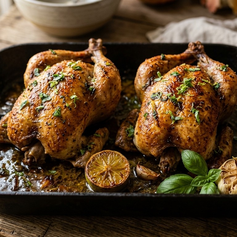 Parelhoen uit de oven