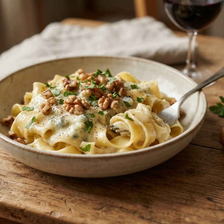 Pasta met gorgonzola