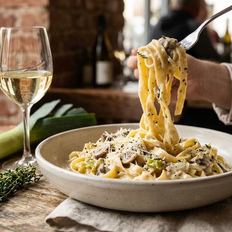 Pasta met Italiaanse wijnsaus