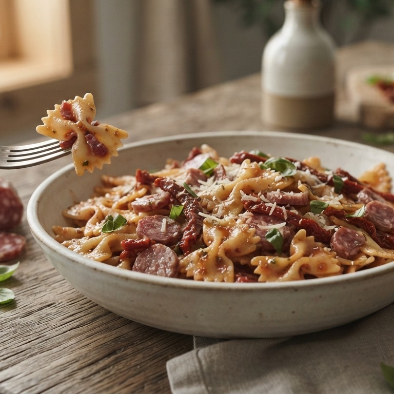 Pasta met salami
