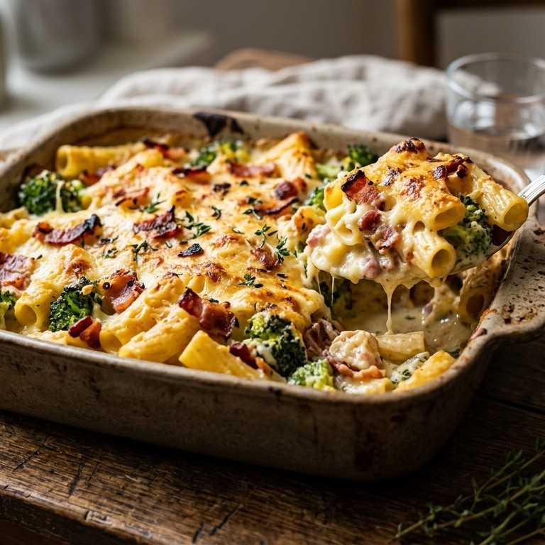 Pasta-ovenschotel alla carbonara