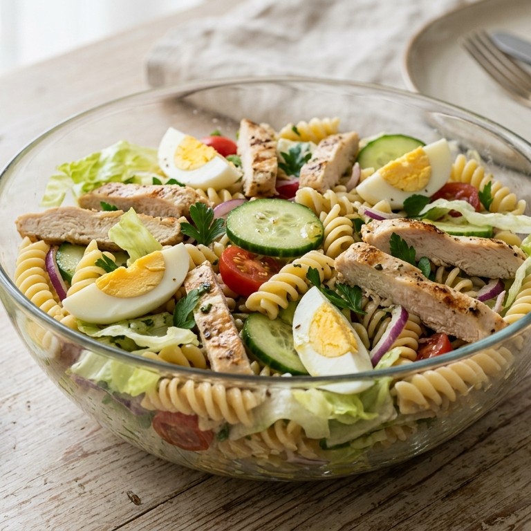 Pastasalade kip