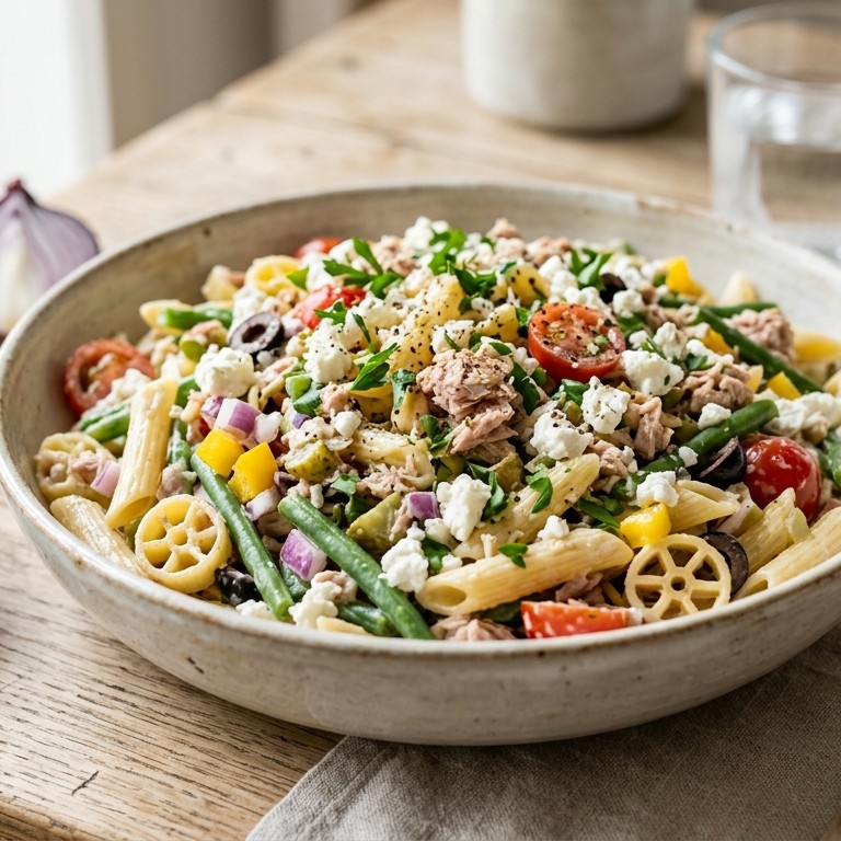 Pastasalade met tonijn