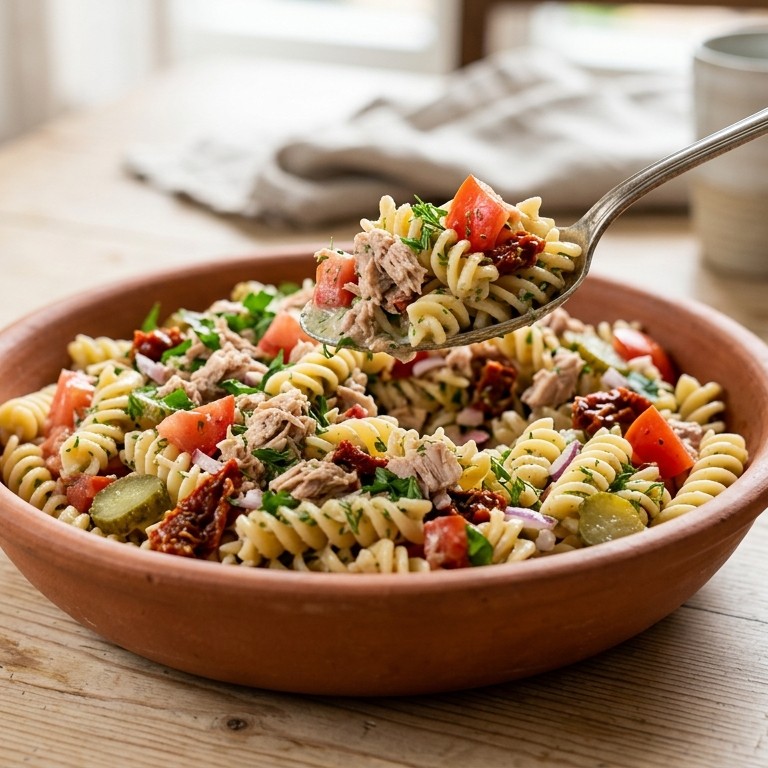 Pastasalade met tonijn