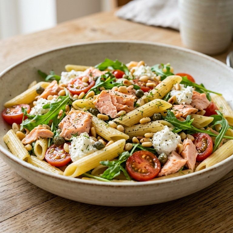 Pastasalade met zalm