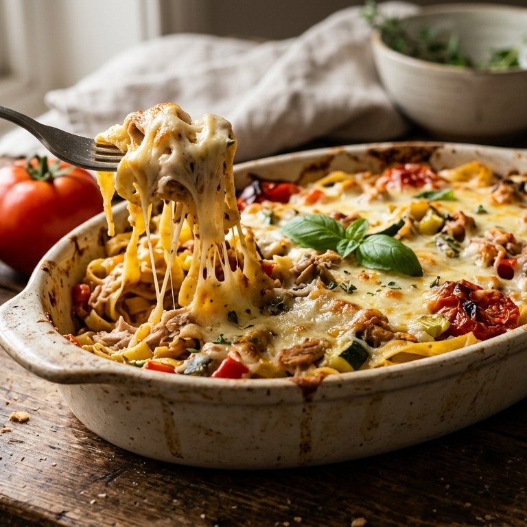 Pastaschotel met tonijn