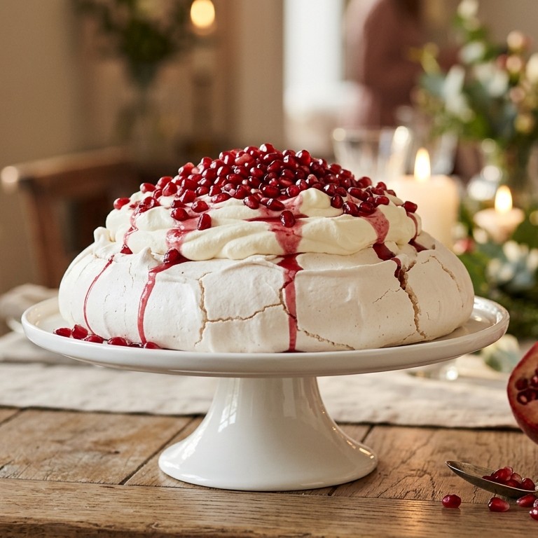 Pavlova met granaatappel