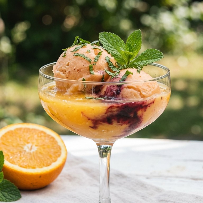 Peach-berry Dream Sorbet