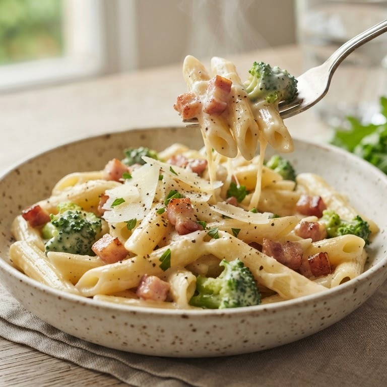 Penne carbonara