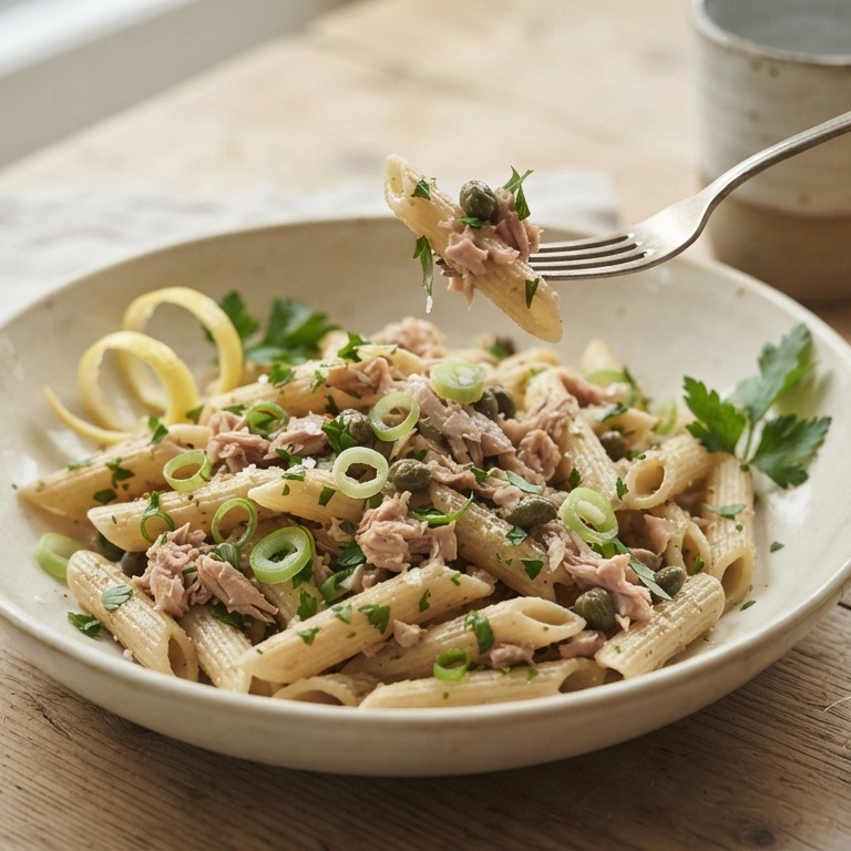 Penne met tonijn