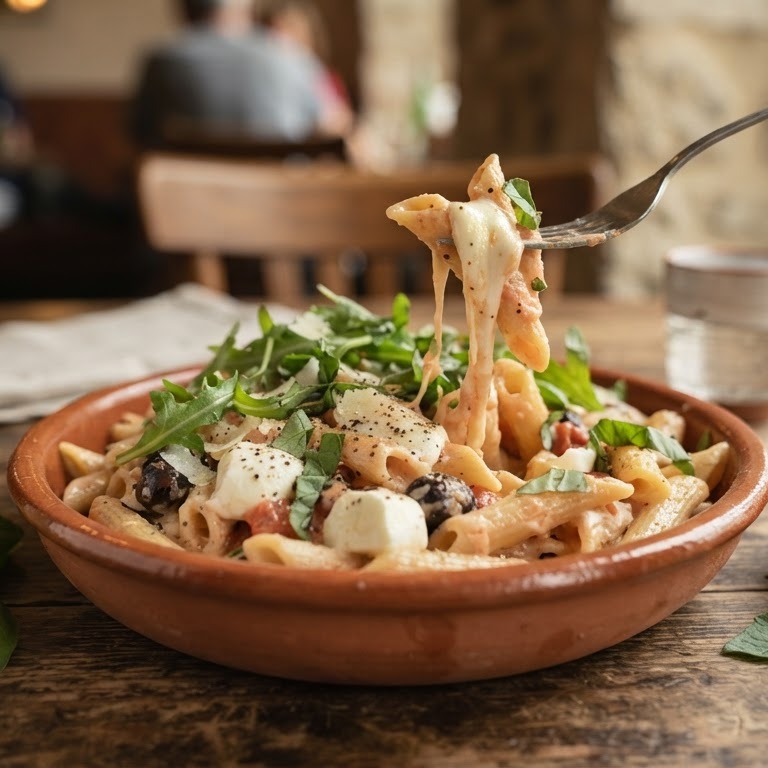 Penne mozzarella