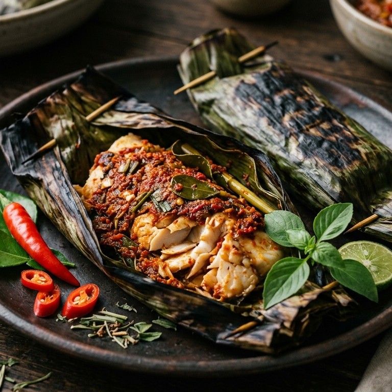 Pepesan Ikan (pittige victoriabaarsfilets)
