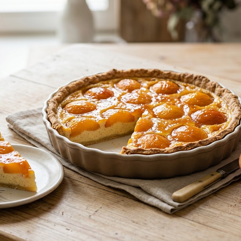 Perzik flan