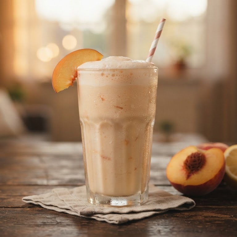 Perzik milkshake
