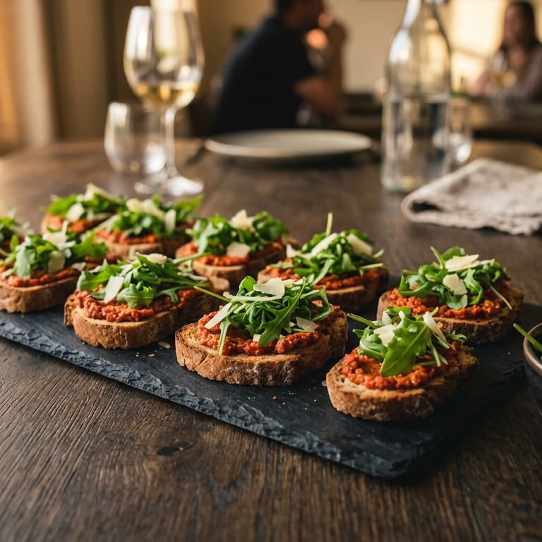 Pesto crostini