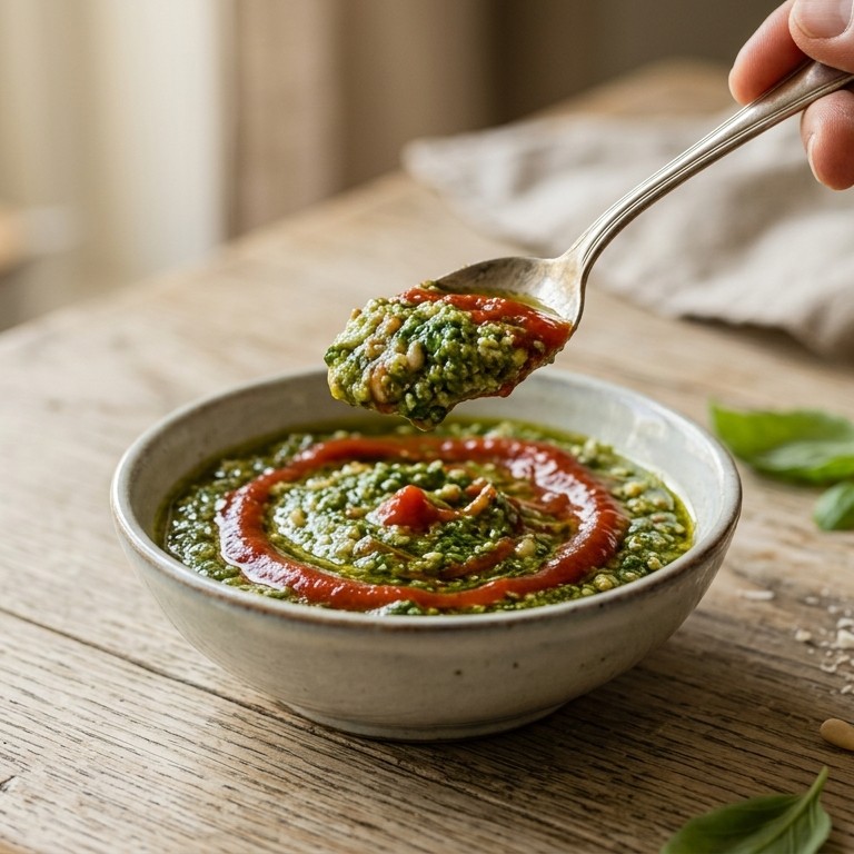 Pesto met ketchup