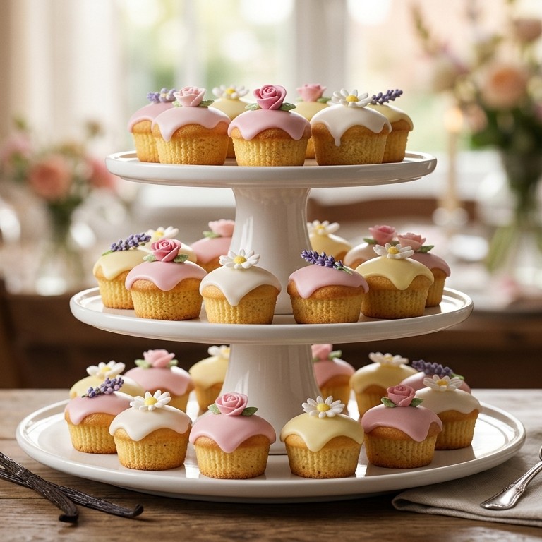 Petit fours mini-cupcakes