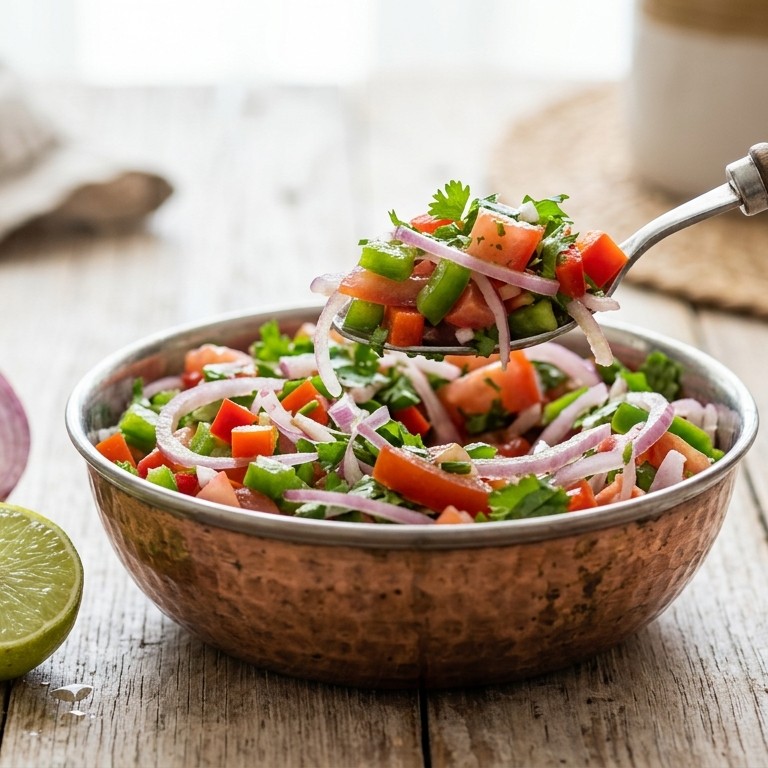 Piaz Kachumbar (Uiensalade)