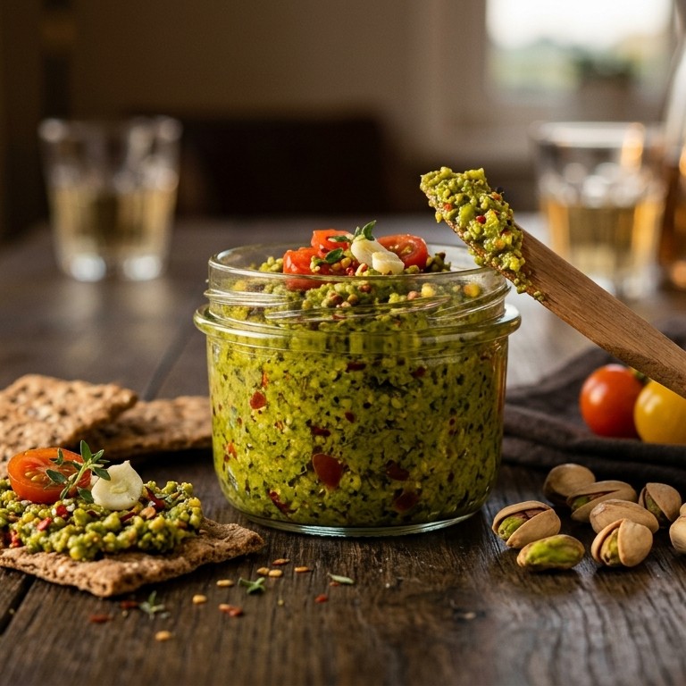 Pikante pistachenspread