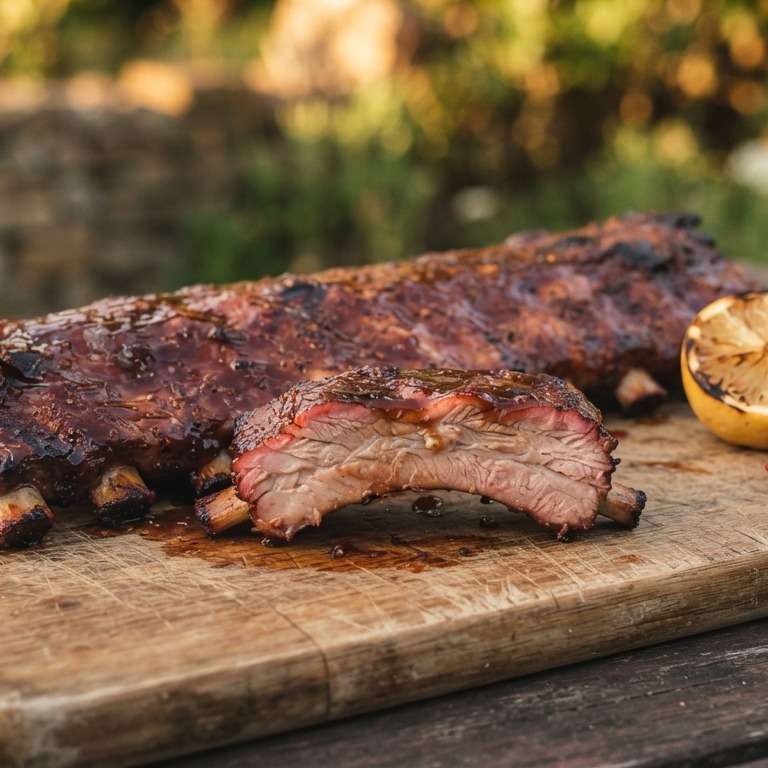Pikante spare-ribs van de BBQ of uit de oven