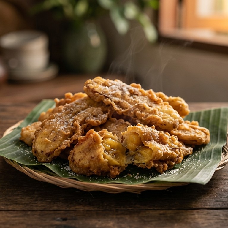 Pisang Goreng van bakbananen