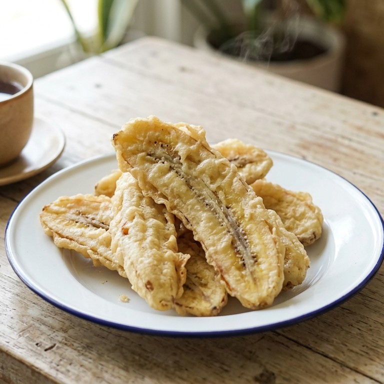 Pisang Goreng van kookbananen
