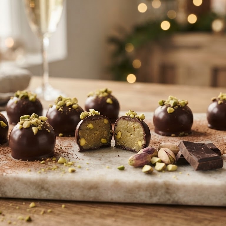 Pistache-amandelspijs bonbons