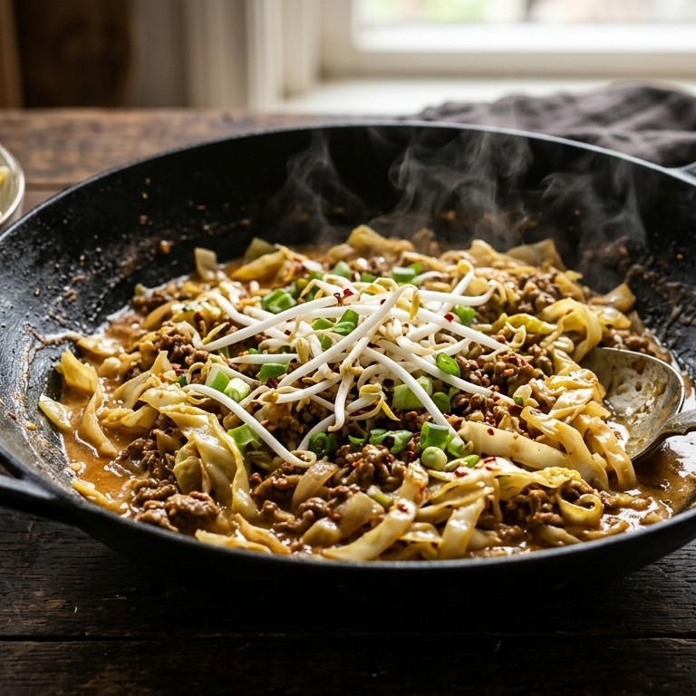 Pittig koolgerecht met gehakt